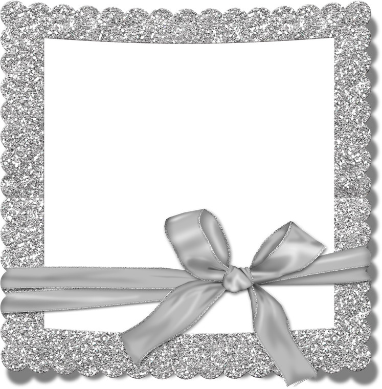 Silver Glitter Frame Png Photos (black, silver)