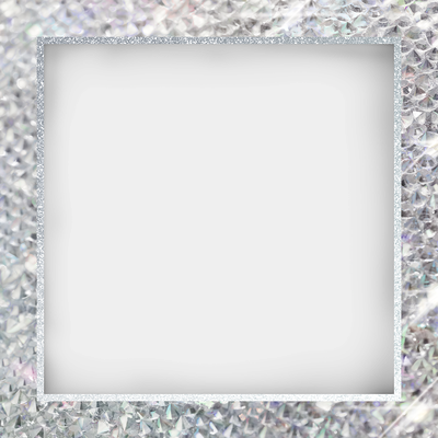 Silver Glitter Frame Png Pic (silver)