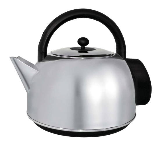 Silver Kettle Png Clipart (black, silver, white)