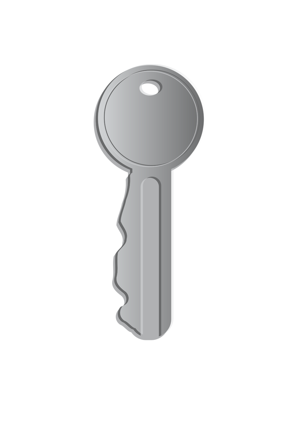 Silver Key Png File (black, silver, gray)