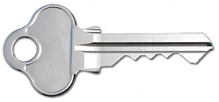 Silver Key Png Pic (black, silver, white)