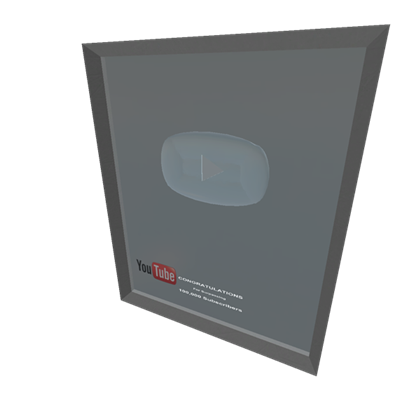 Silver Play Button Png File (black, gray)