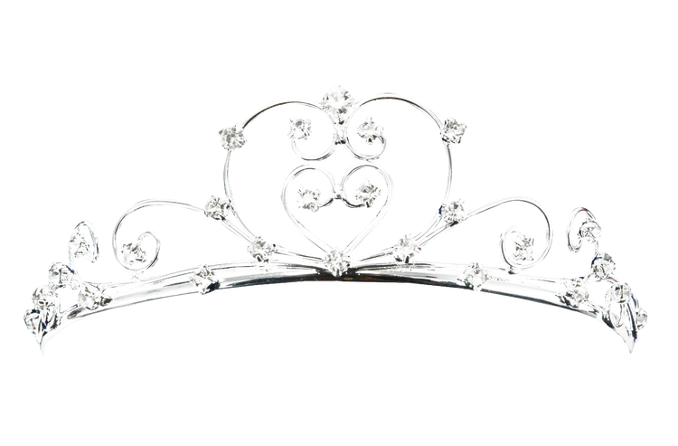 Silver Princess Crown Png File (black)