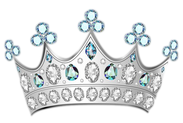 Silver Princess Crown Png Image (lavender, white, black, silver, gray)