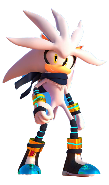 Silver The Hedgehog Png Photo (black, white)