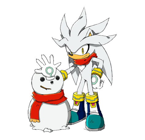 Silver The Hedgehog Png Transparent Image (black, lavender, white)