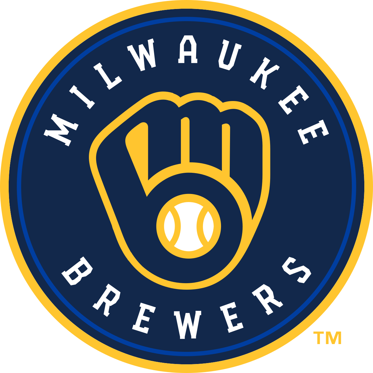 Milwaukee Brewers Png File (white, navy, black, gold)