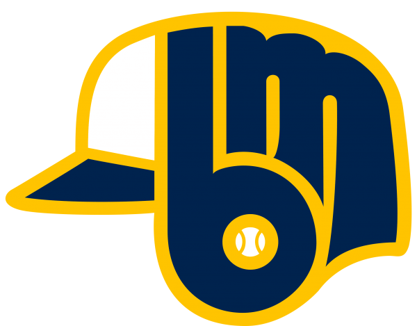 Milwaukee Brewers Png Isolated Pic (white, gray, navy, gold)