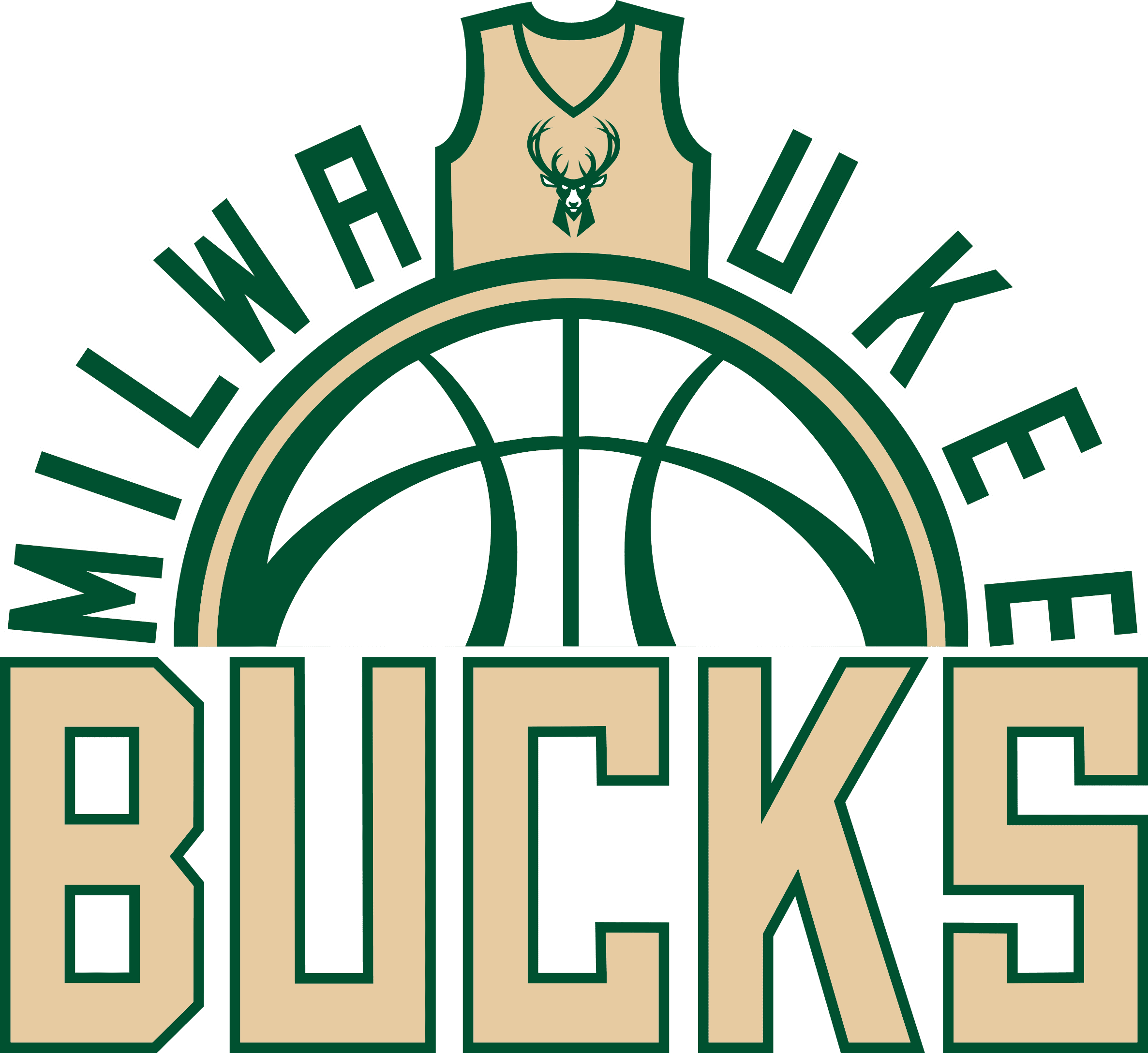 Milwaukee Bucks Logo Png Free Image (gray, white, pink)