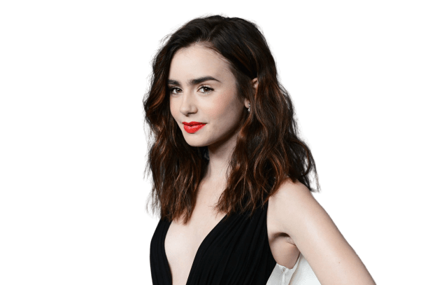 Lily Collins Png Picture (gray, black)