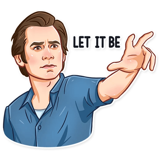 Jim Carrey Png File (gray, pink, teal)