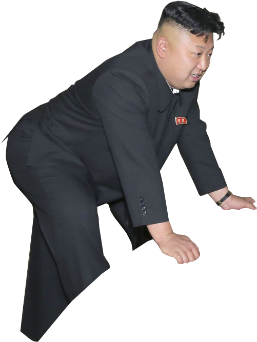 Kim Jong Un Face Png Image (indigo, black)