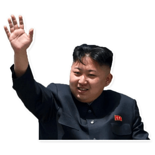 Kim Jong Un Face Transparent Png (indigo, black)