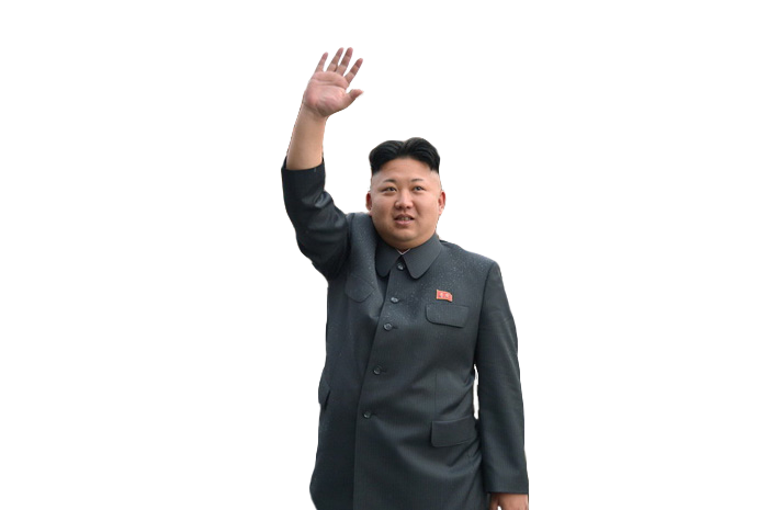 Kim Jong Un Transparent Background (white, indigo, black)