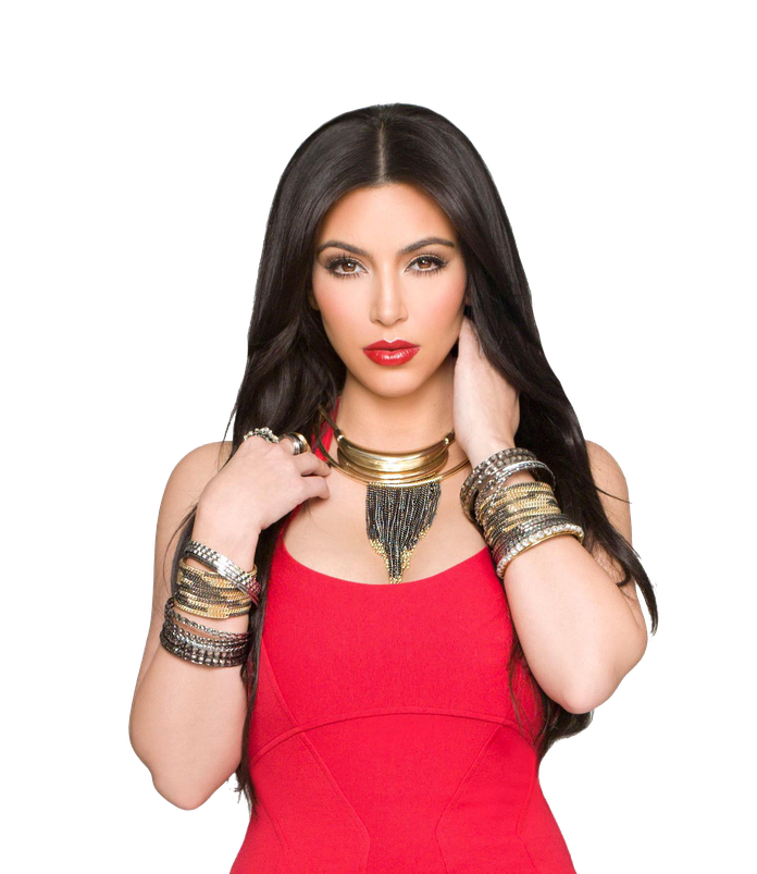 Kim Kardashian Photoshoot Png File (red, beige, black)