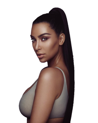 Kim Kardashian Photoshoot Transparent Png (black)