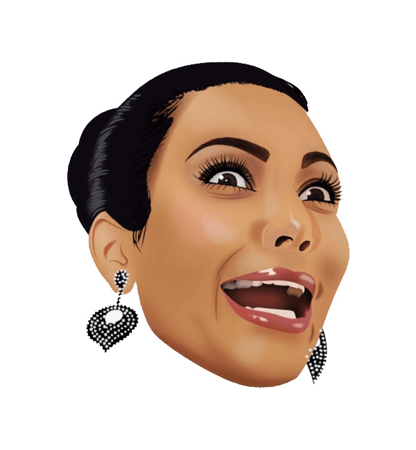 Kim Kardashian Transparent Png (chocolate, black)