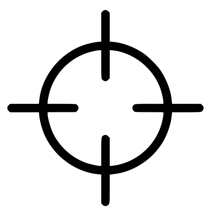 Aim Png Image (black, gray, white, lavender)