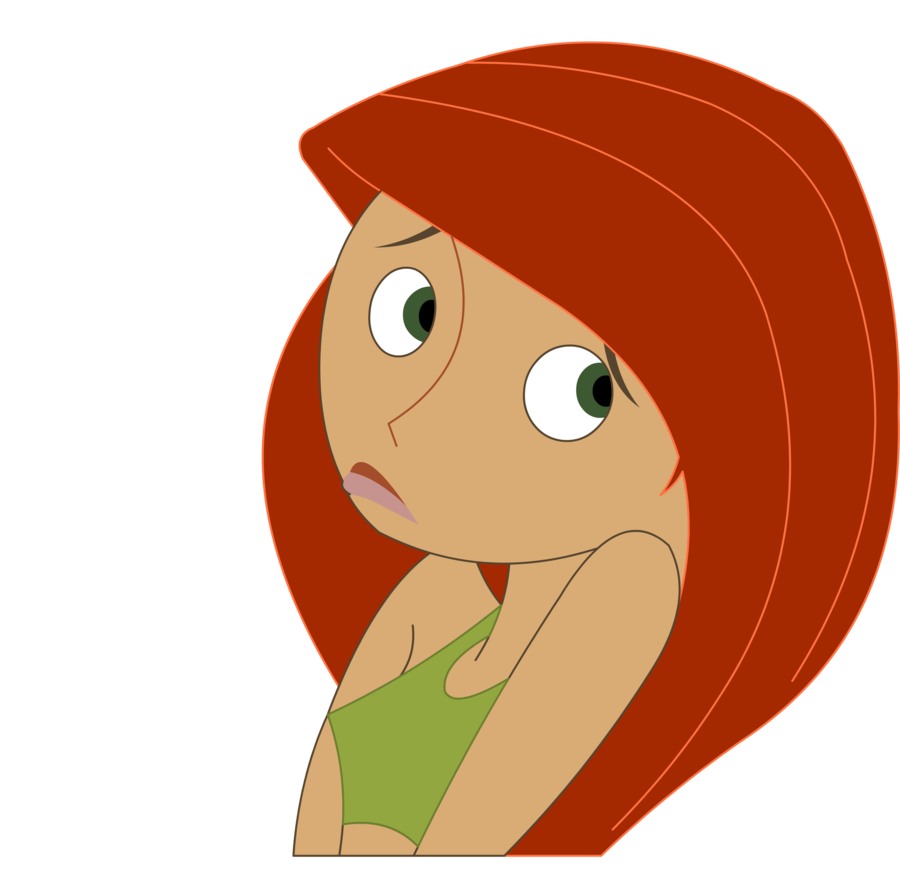 Kim Possible Png Transparent Image (gray, maroon, black, salmon, white)