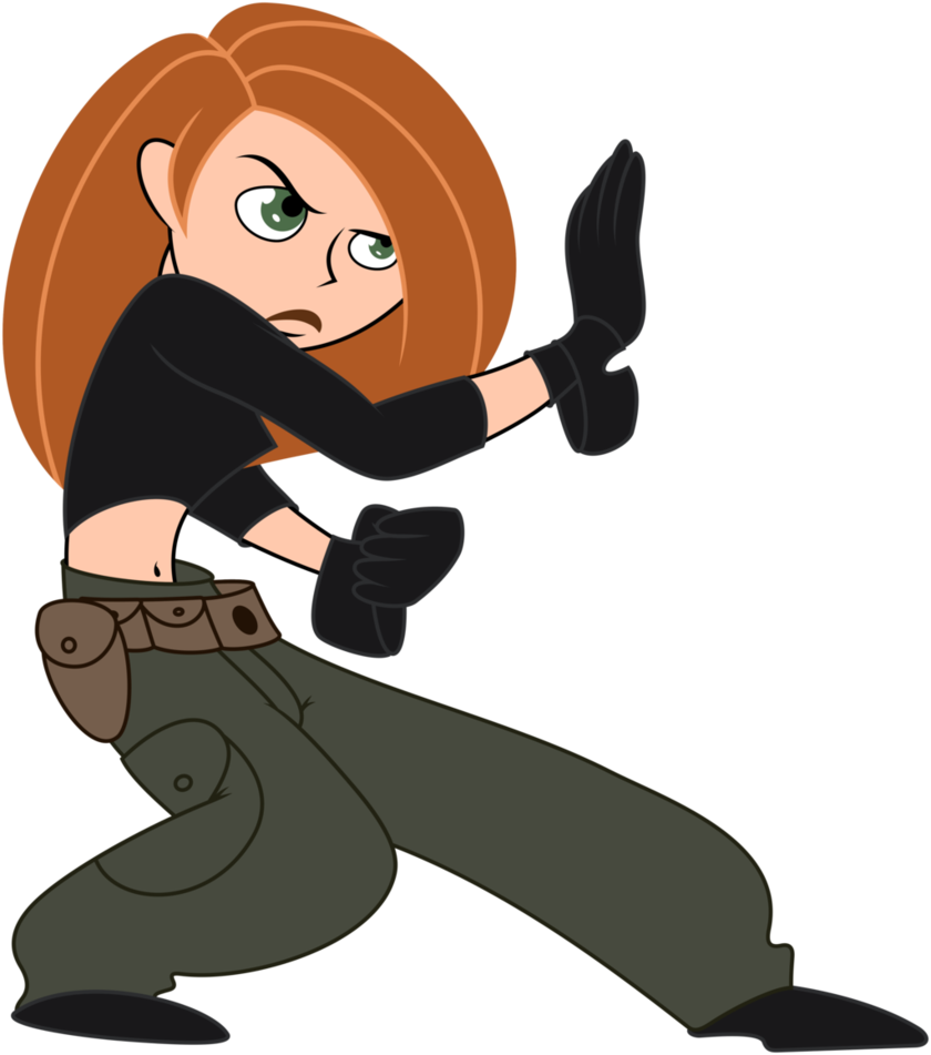 Kim Possible Transparent Background (gray, olive, pink, chocolate, black)