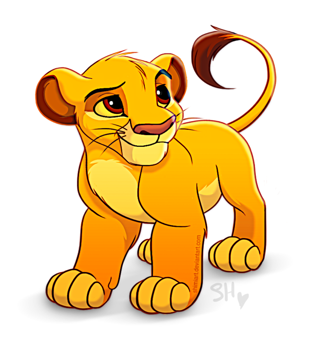 Simba Download Png Image (black, gold, orange)