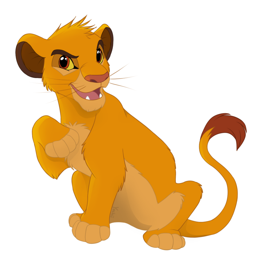 Simba Transparent Images Png (black, salmon, orange, maroon)