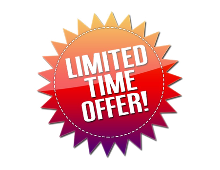 Limited Offer Png Image (white, purple, salmon)