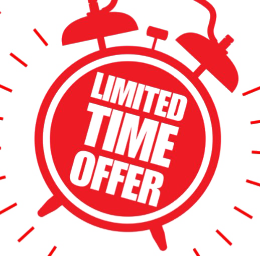 Limited Offer Transparent Background (red, white)