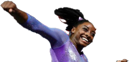 Simone Biles Olympic Player Png Photos (black, white)