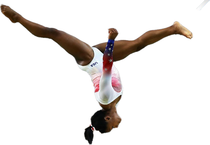 Simone Biles Olympic Player Png Pic (black, lavender, white)