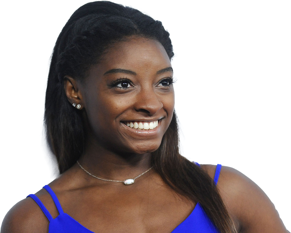 Simone Biles Olympic Player Png Picture (black)