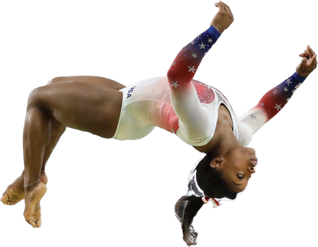 Simone Biles Olympic Player Png Transparent Picture (black, maroon)