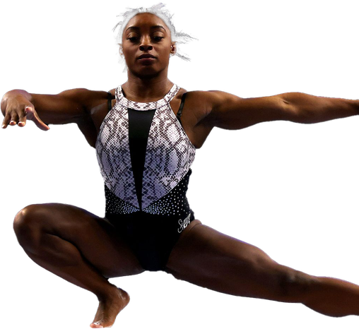 Simone Biles Png File (black)