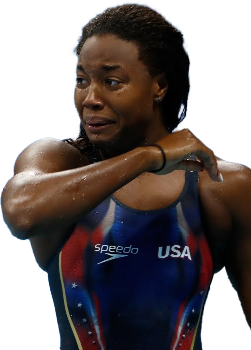 Simone Manuel Olympic Player Png Hd (black, white)