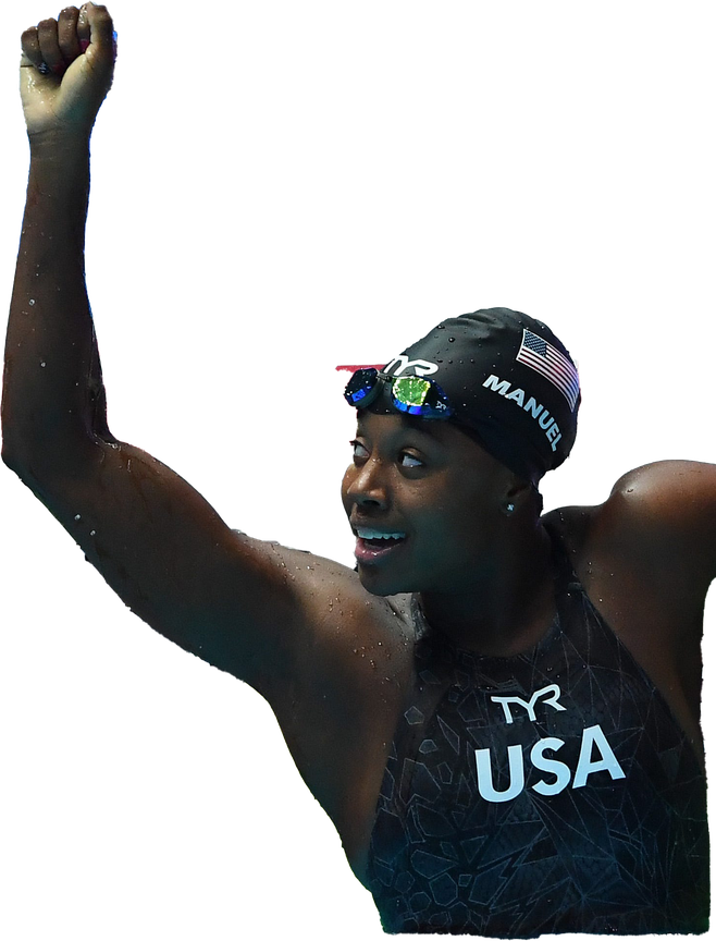 Simone Manuel Png Clipart (black)