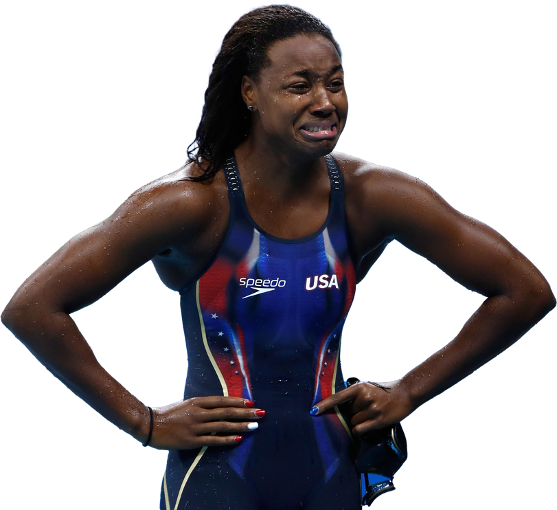 Simone Manuel Png File (black)