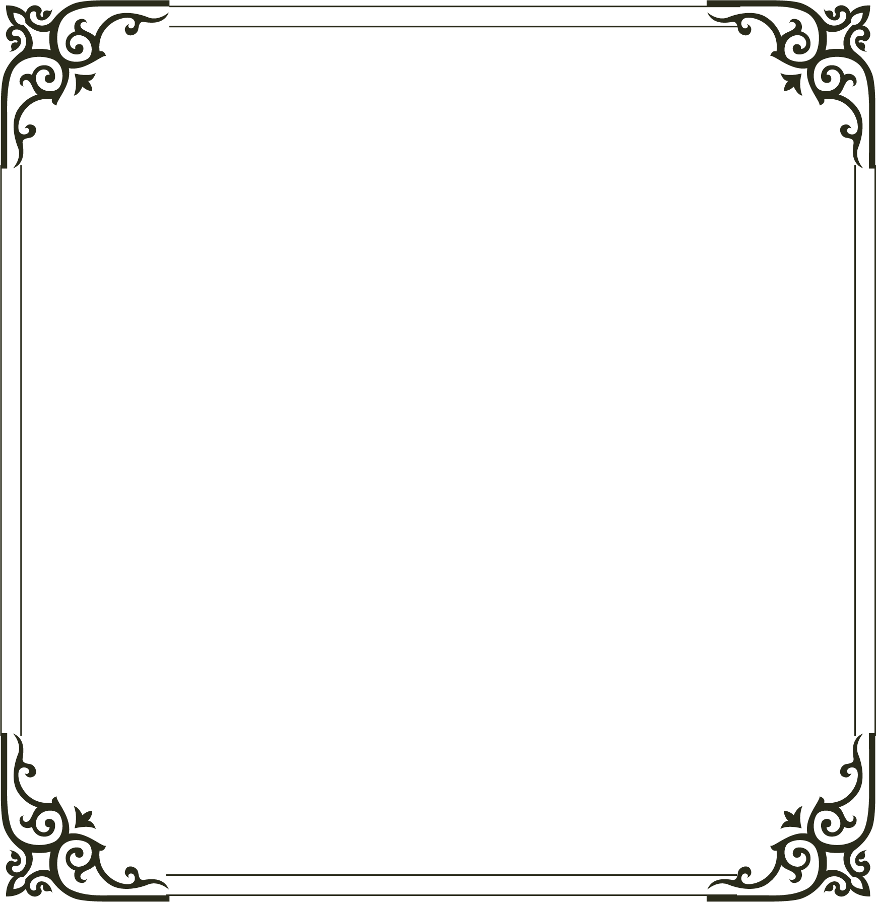 Simple Frame Png Pic (beige, silver, lavender, white)