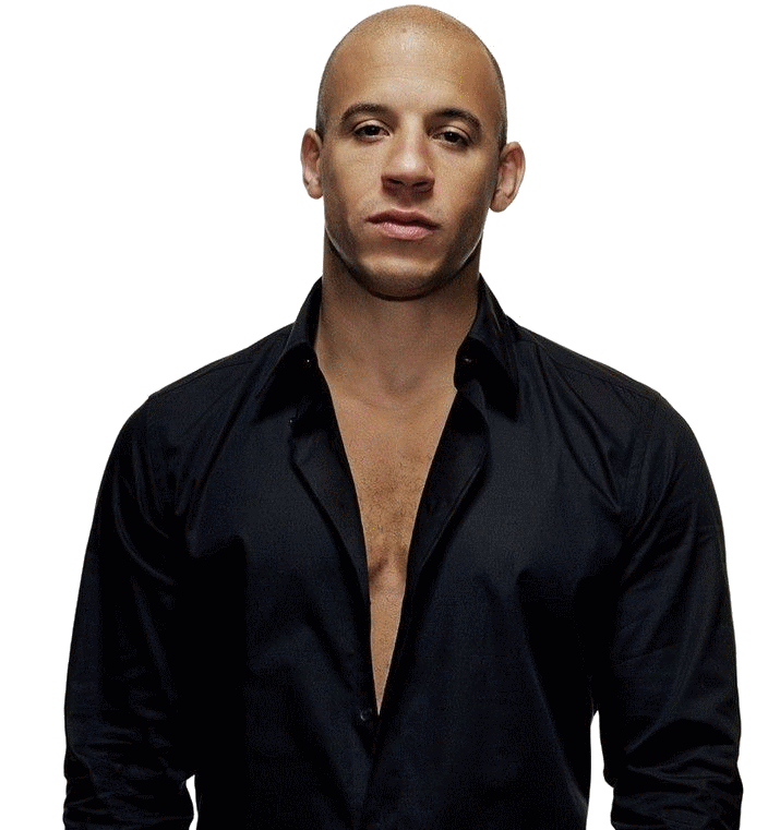 Vin Diesel Png Clipart (black, white)