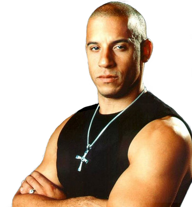 Vin Diesel Transparent Png (black)