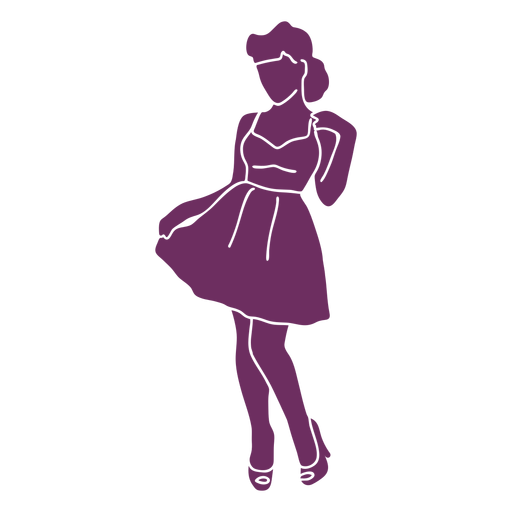 Pin Up Png Photos (purple, black)