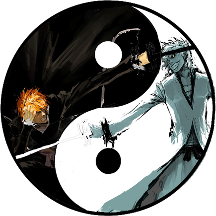 Yin And Yang Png Hd (black, gray, white)