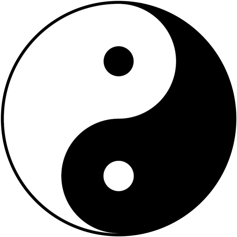 Yin And Yang Png Isolated Pic (black, white)