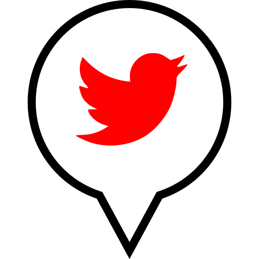 Pin Twitter Pointer Logo Icon Free Png Icon Download (white, red, black, gray, lavender)