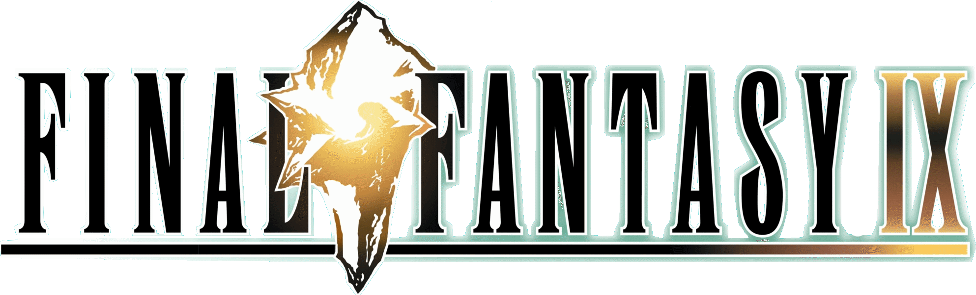 Final Fantasy Ix Logo Png File (black, gray, white)