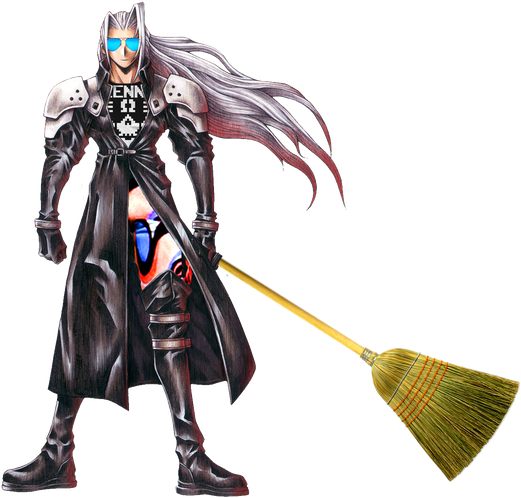 Final Fantasy Sephiroth Png File (black)