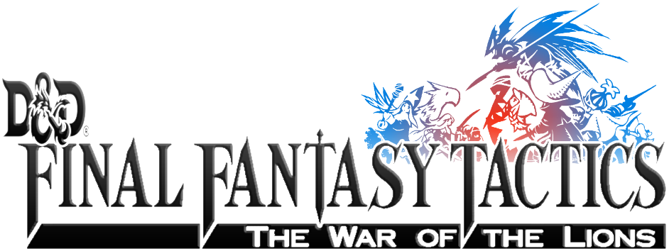 Final Fantasy Tactics Logo Png Photo (black, gray)