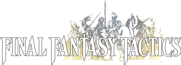 Final Fantasy Tactics Logo Png Photos (black, gray, silver, white)