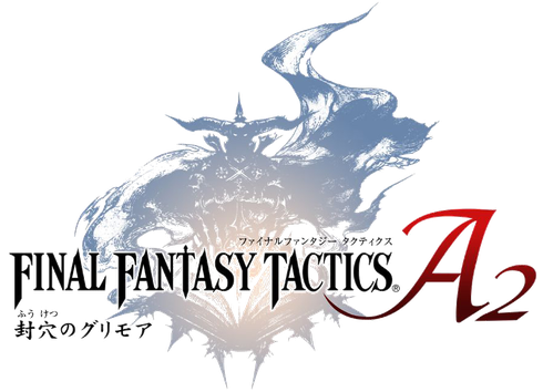 Final Fantasy Tactics Logo Png Pic (indigo, black, gray)