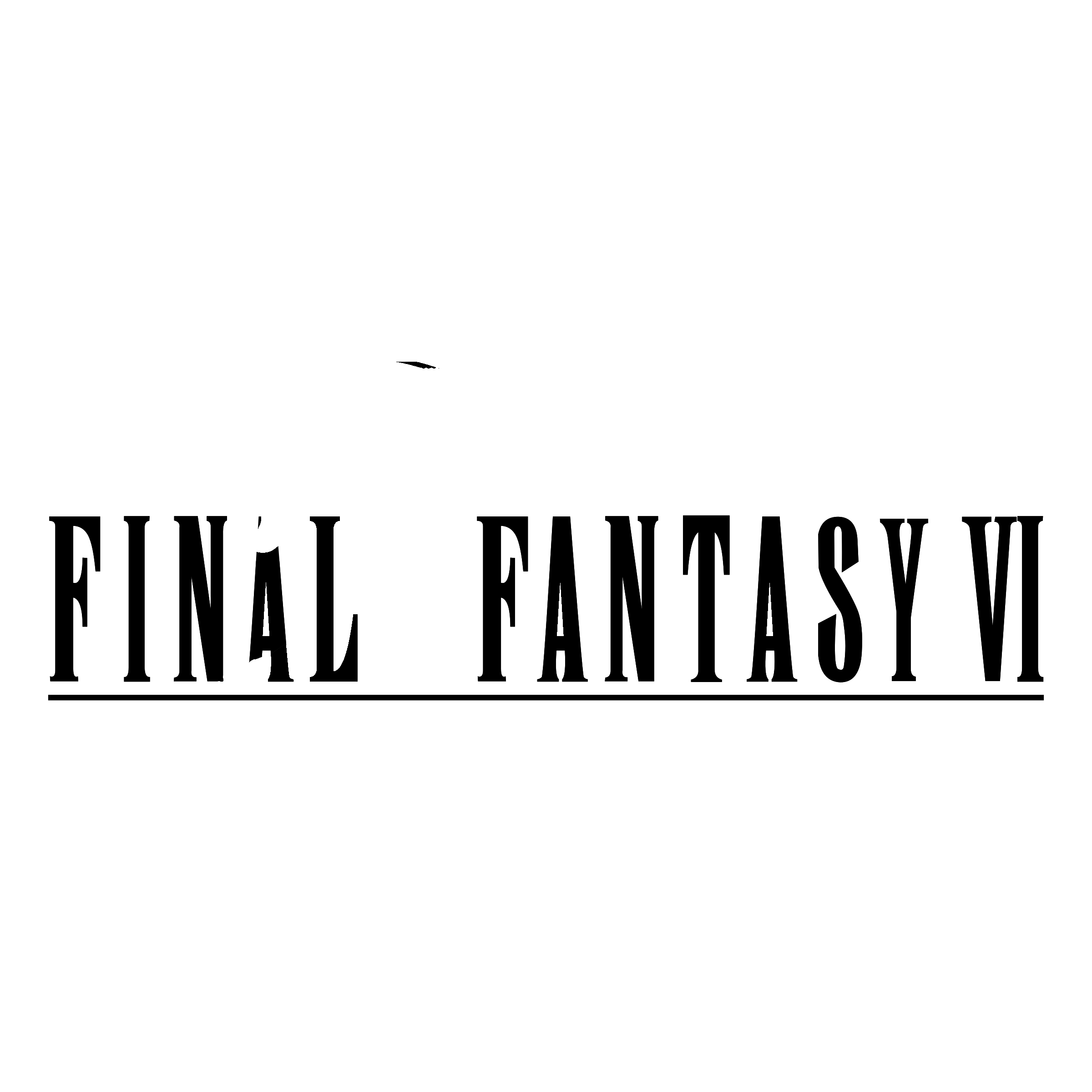 Final Fantasy Vi Logo Png Hd (black, white)