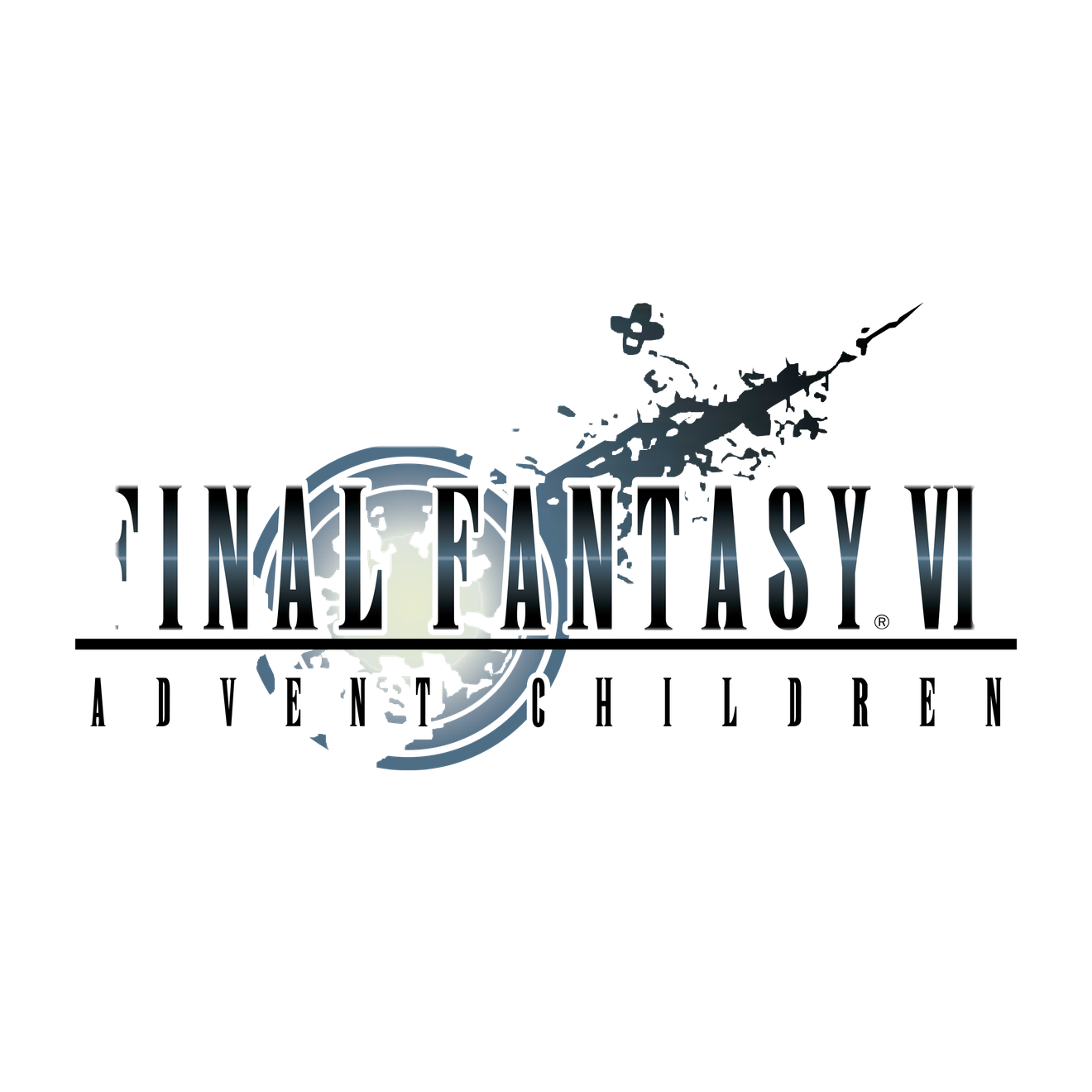 Final Fantasy Vi Logo Png (black, gray, silver)